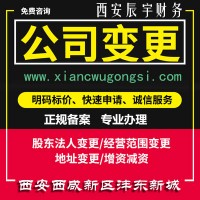 西安西咸新區(qū)灃東新城公司變更