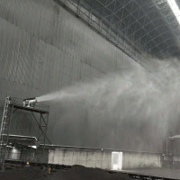 煤礦360°全覆蓋遠程射霧器 除塵電磁防爆霧炮機 超細霧炮機