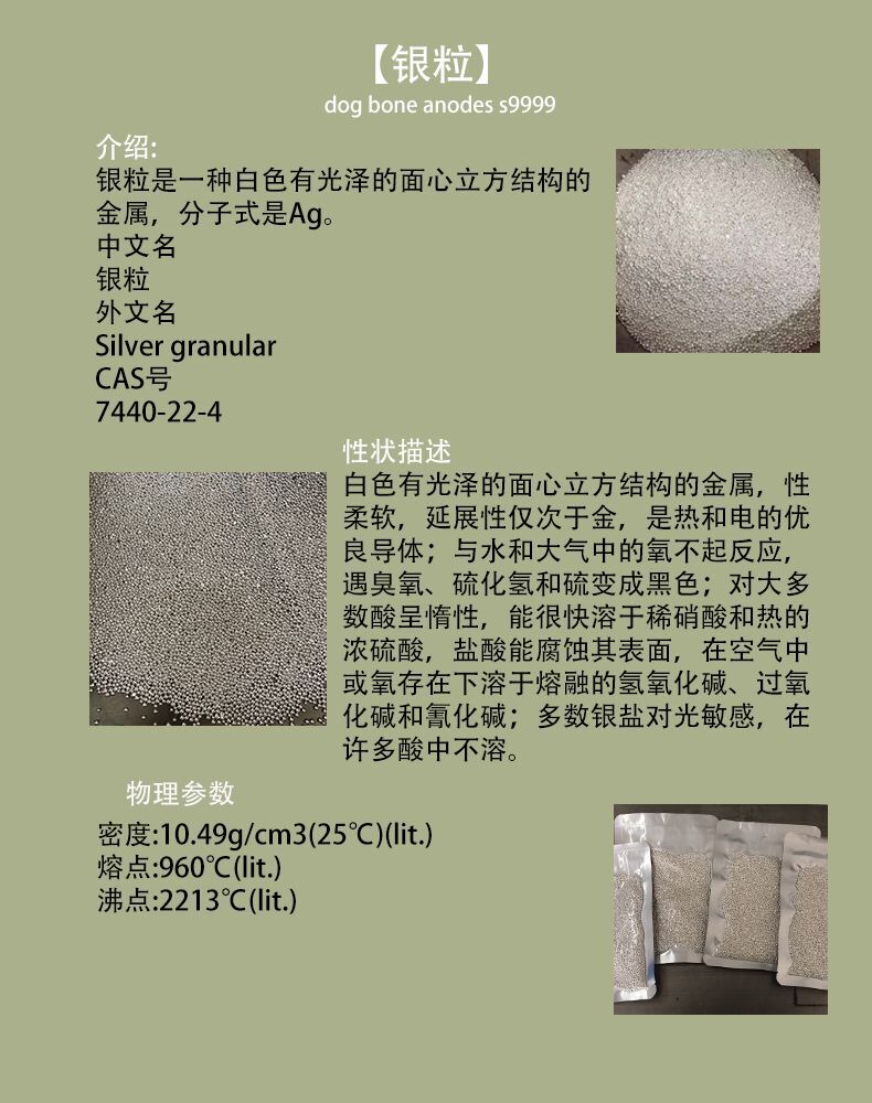 銀粒參數
