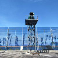 建筑工地煤場遠(yuǎn)射程噴霧機 風(fēng)送式全自動除塵霧炮機50米